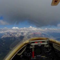 Flugwegposition um 13:37:28: Aufgenommen in der Nähe von Gemeinde Tarrenz, 6464 Tarrenz, Österreich in 2934 Meter